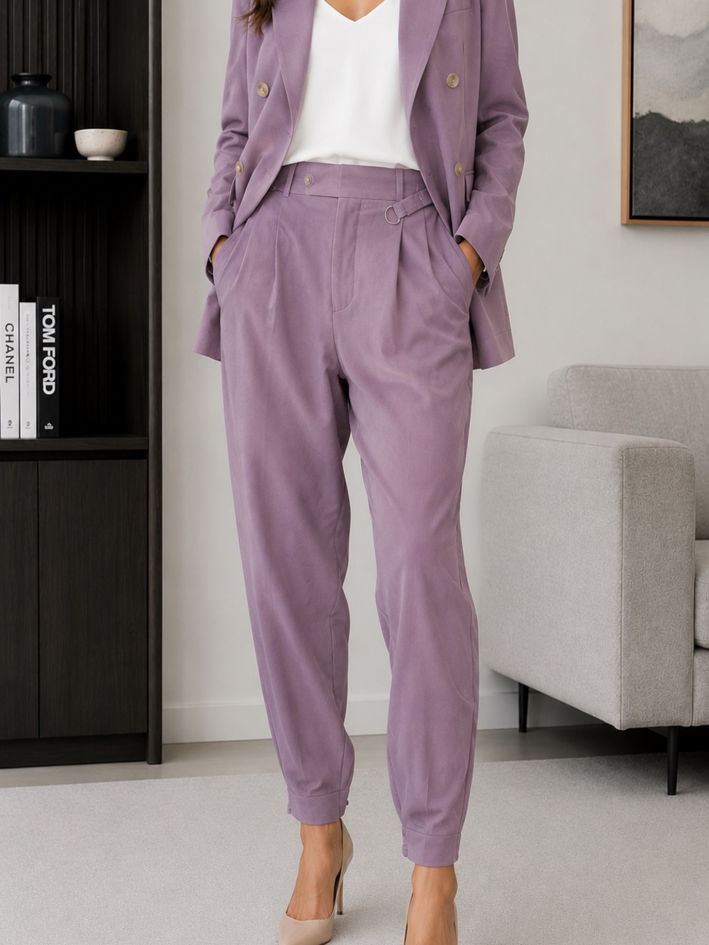 Bershka Lavender tailored set